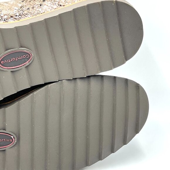 8.5W 8.5 WIDE WIDTH Comfortiva Womens Ryen Snake‎ Print Loafers Flats Shoes - Picture 10 of 11